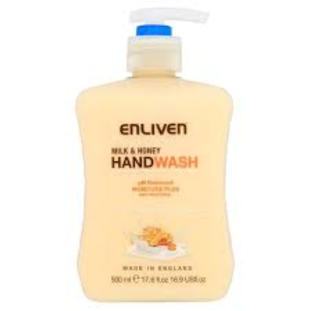 ENLIVEN HANDWASH MILK & HONEY 500ML